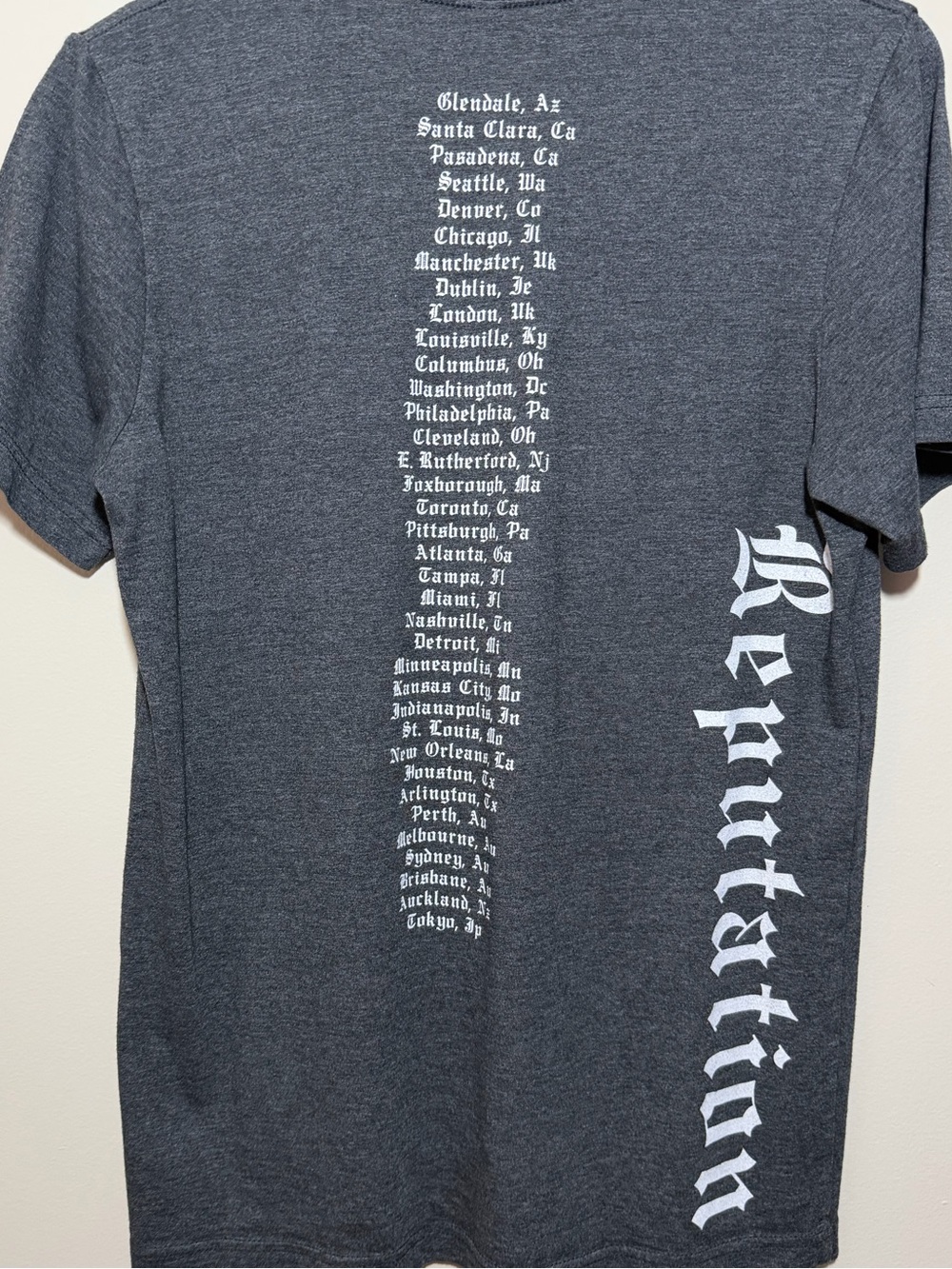 Taylor Swift Reputation Tour Concert Tee 2018 Unisex - Picture 5 of 6